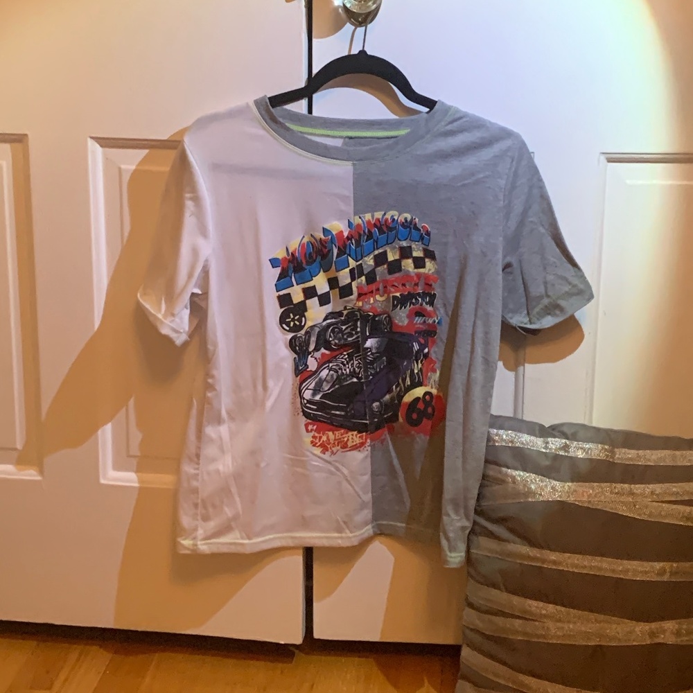 Colorblock shein hot wheels tee